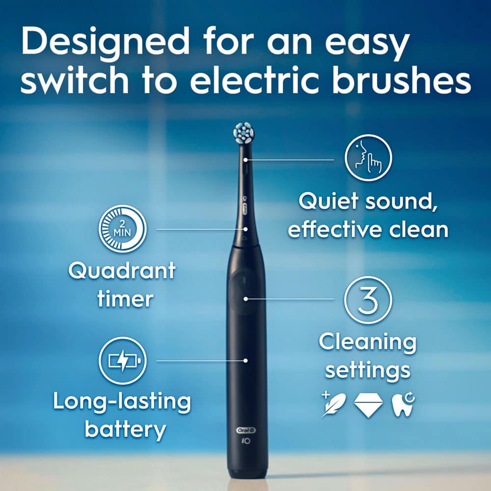Bàn chải đánh răng sạc điện Oral-B iO Series 2 Complete Clean Rechargeable Electric Toothbrush 2 cái - Ảnh 4