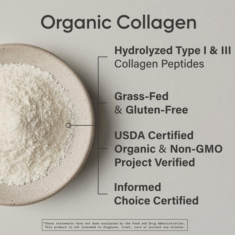 Bột Collagen Sports Research Organic Collagen Peptides Unflavored 680g - Ảnh 4