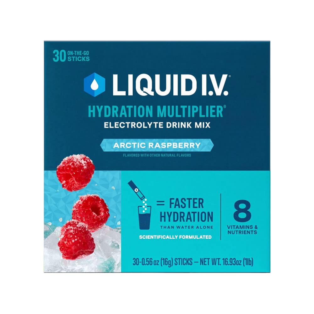 Bột điện giải Liquid I.V. Hydration Multiplier 30 gói (Arctic Raspberry)