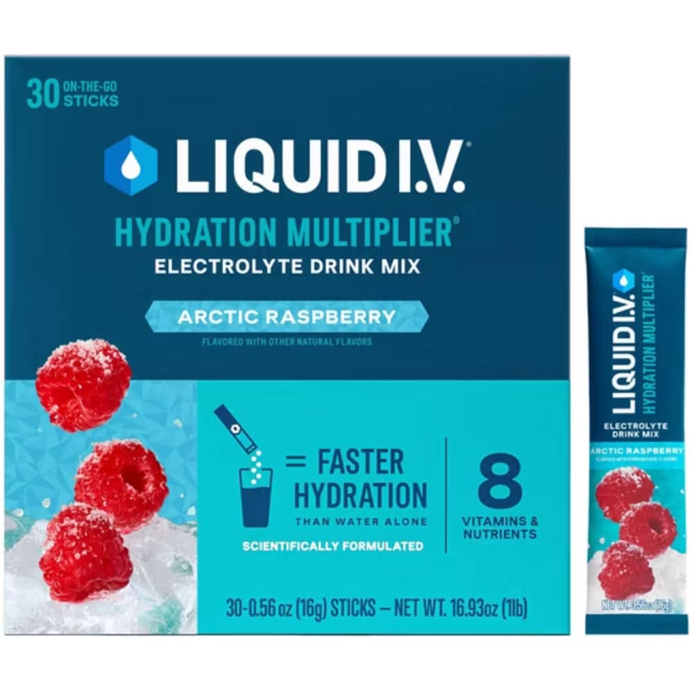 Bột điện giải Liquid I.V. Hydration Multiplier 30 gói (Arctic Raspberry) - Ảnh 2