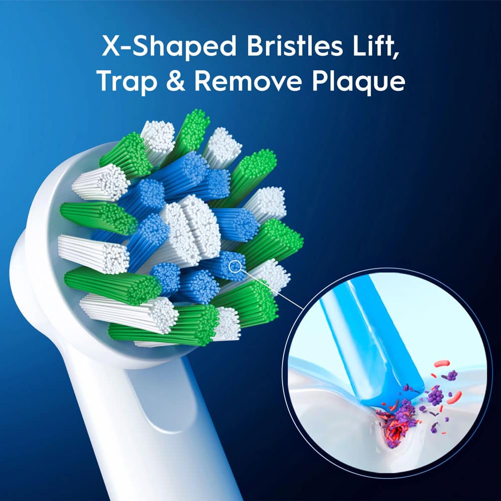Đầu bàn chải điện thay thế Oral-B Cross Action Replacement Electric Toothbrush Heads 10 cái - Ảnh 3