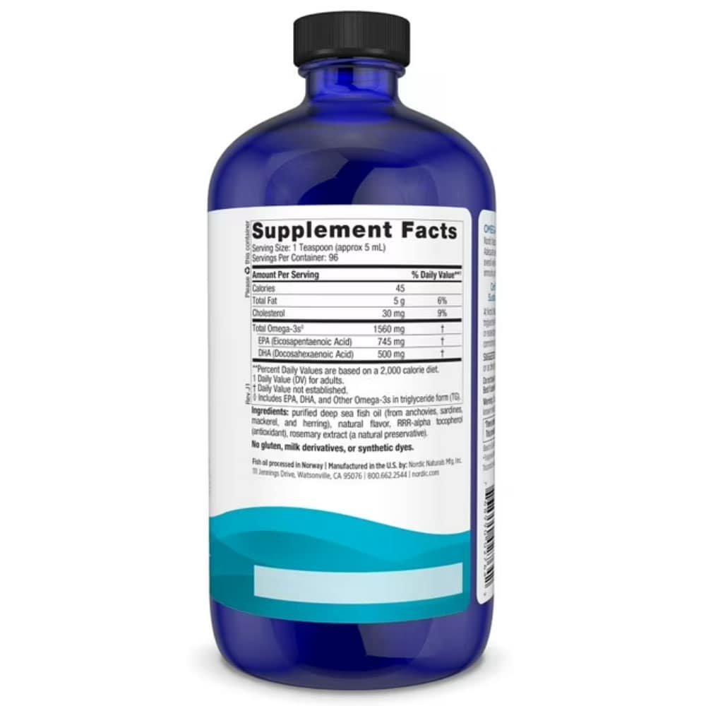 Dầu cá dạng lỏng Omega-3 Nordic Naturals Omega-3 (1560mg) 473ml - Ảnh 3