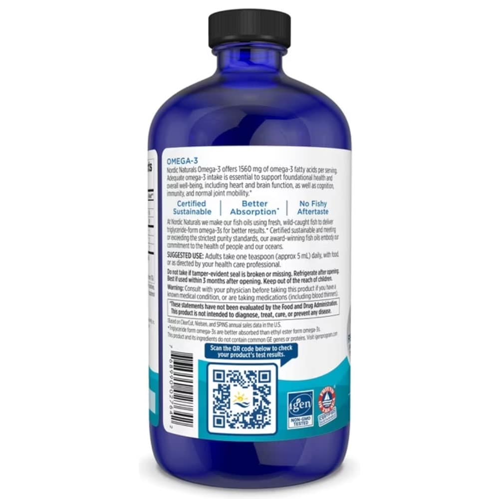 Dầu cá dạng lỏng Omega-3 Nordic Naturals Omega-3 (1560mg) 473ml - Ảnh 4