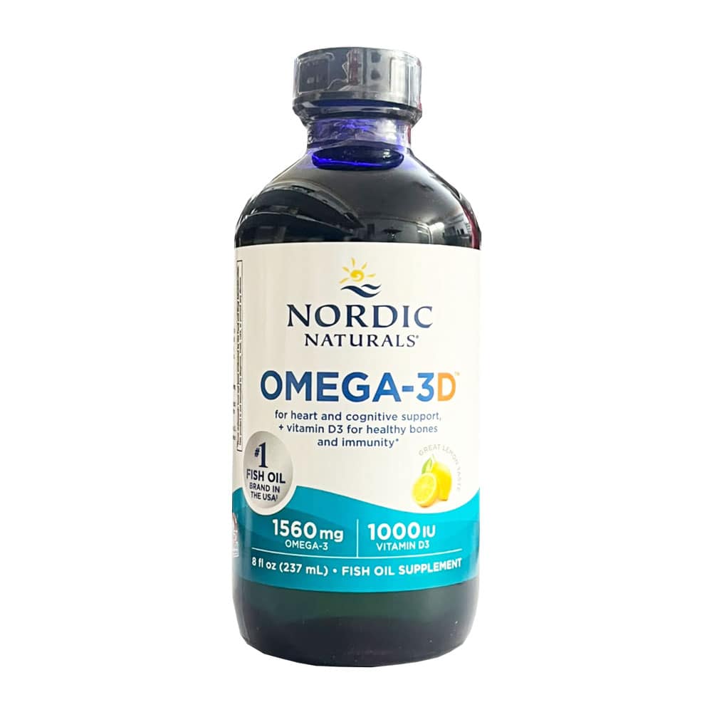 Dầu cá dạng lỏng Omega-3 Nordic Naturals Omega-3D (1560mg) 237ml