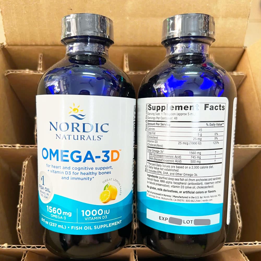 Dầu cá dạng lỏng Omega-3 Nordic Naturals Omega-3D (1560mg) 237ml - Ảnh 2