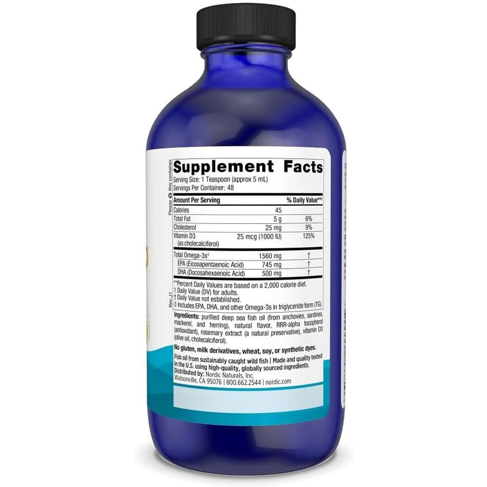 Dầu cá dạng lỏng Omega-3 Nordic Naturals Omega-3D (1560mg) 237ml - Ảnh 4