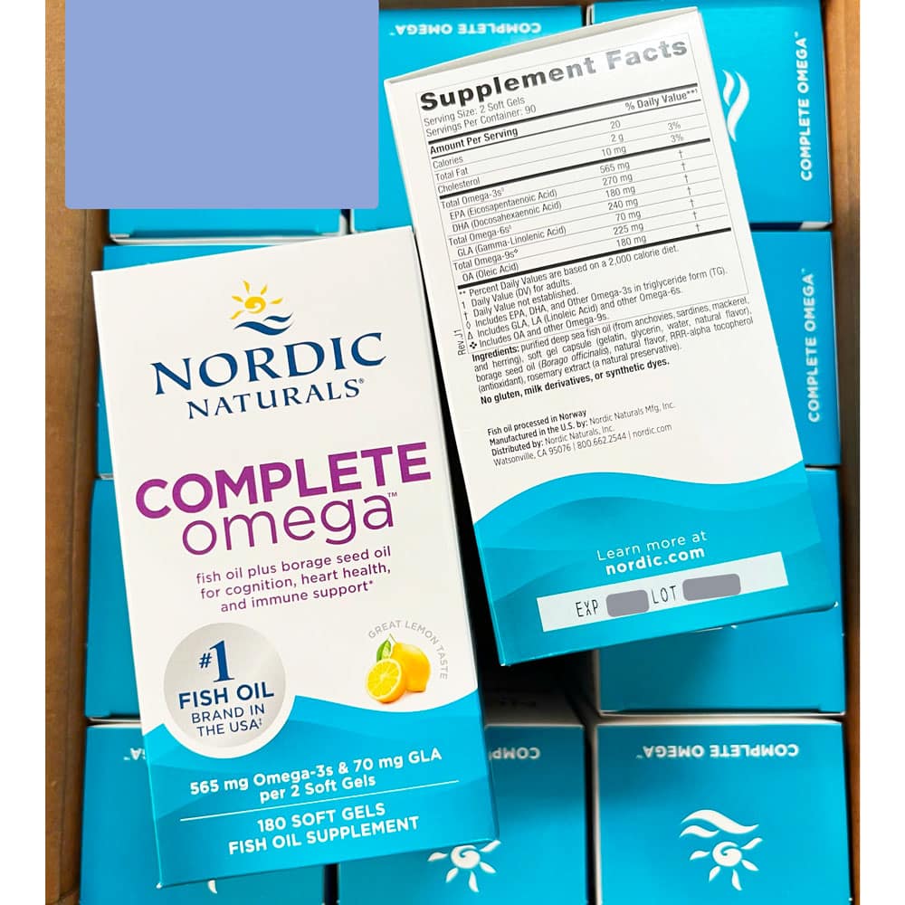 Dầu cá Omega-3 Nordic Naturals Complete Omega 565mg 180 Softgels - Ảnh 2