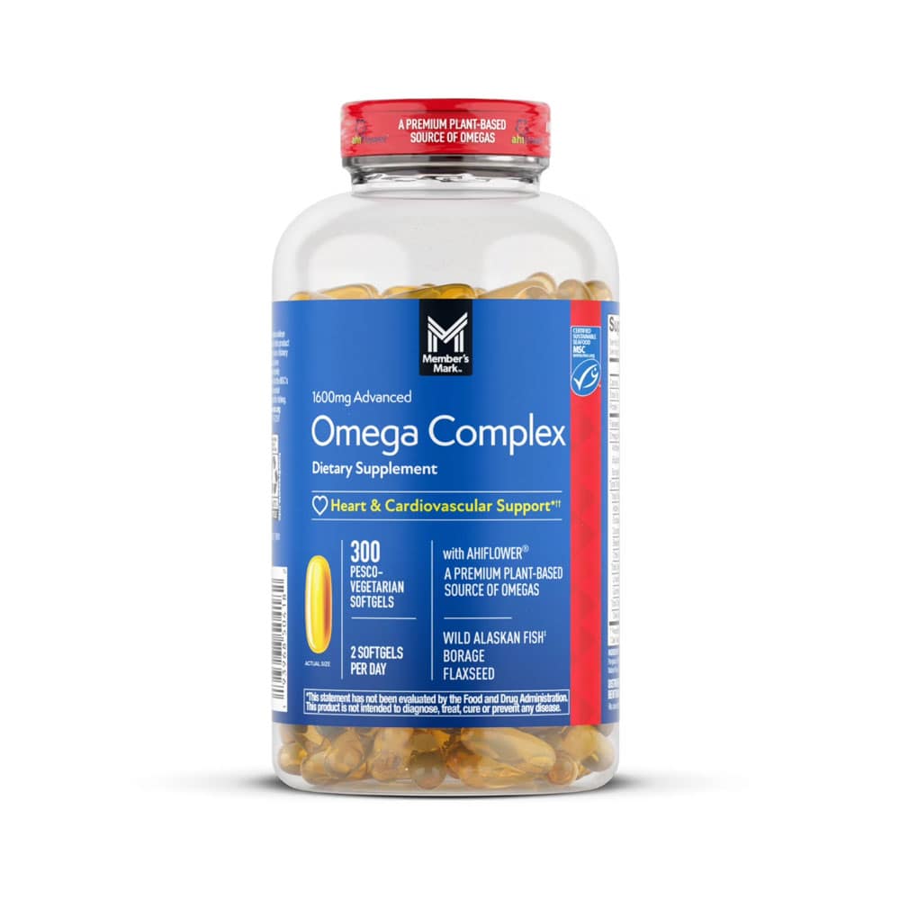 Dầu cá Omega Member’s Mark 1600mg Advanced Omega Complex 300 Softgels
