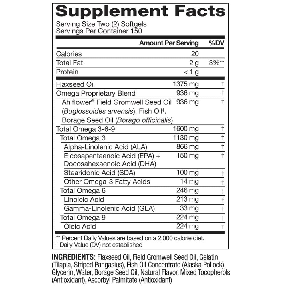 Dầu cá Omega Member’s Mark 1600mg Advanced Omega Complex 300 Softgels - Ảnh 2