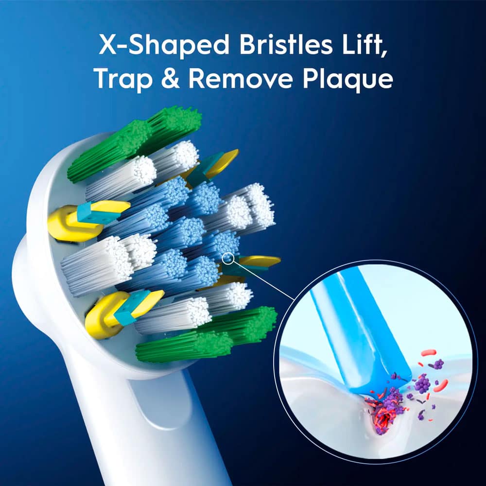 Đầu thay bàn chải điện Oral-B Floss Action Replacement Electric Toothbrush Heads 10 cái - Ảnh 2