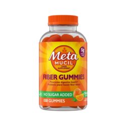 Kẹo dẻo bổ sung chất xơ Metamucil Fiber Gummies Orange 150 Gummies