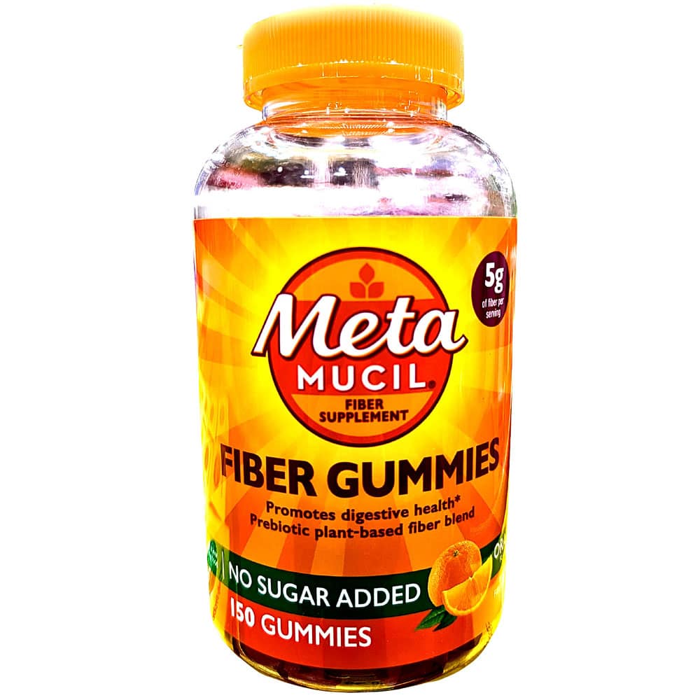 Kẹo dẻo bổ sung chất xơ Metamucil Fiber Gummies Orange 150 Gummies - Ảnh 3