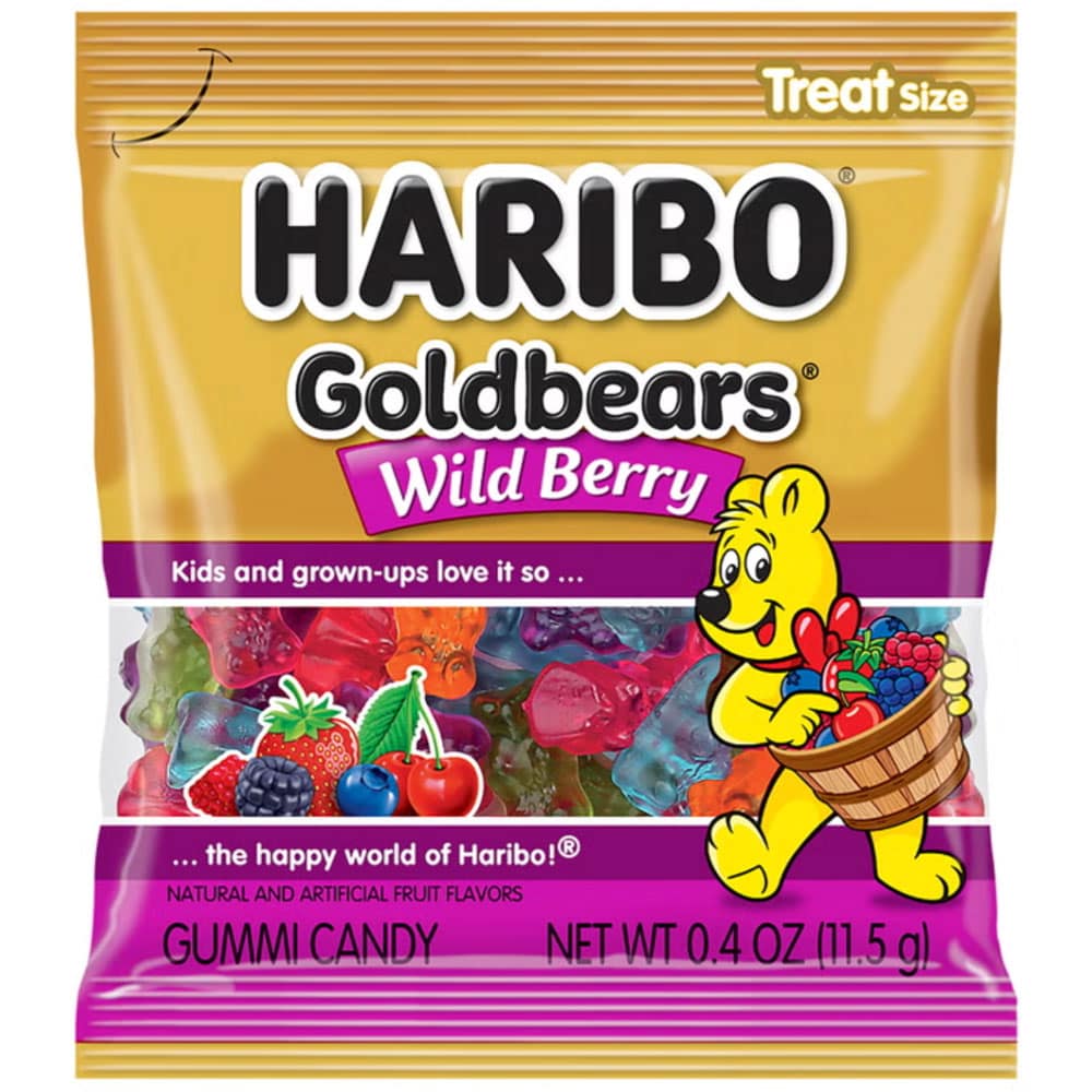 Kẹo dẻo Haribo Gummi Candy Happy Mix Variety Pack Túi 120 gói - Ảnh 5