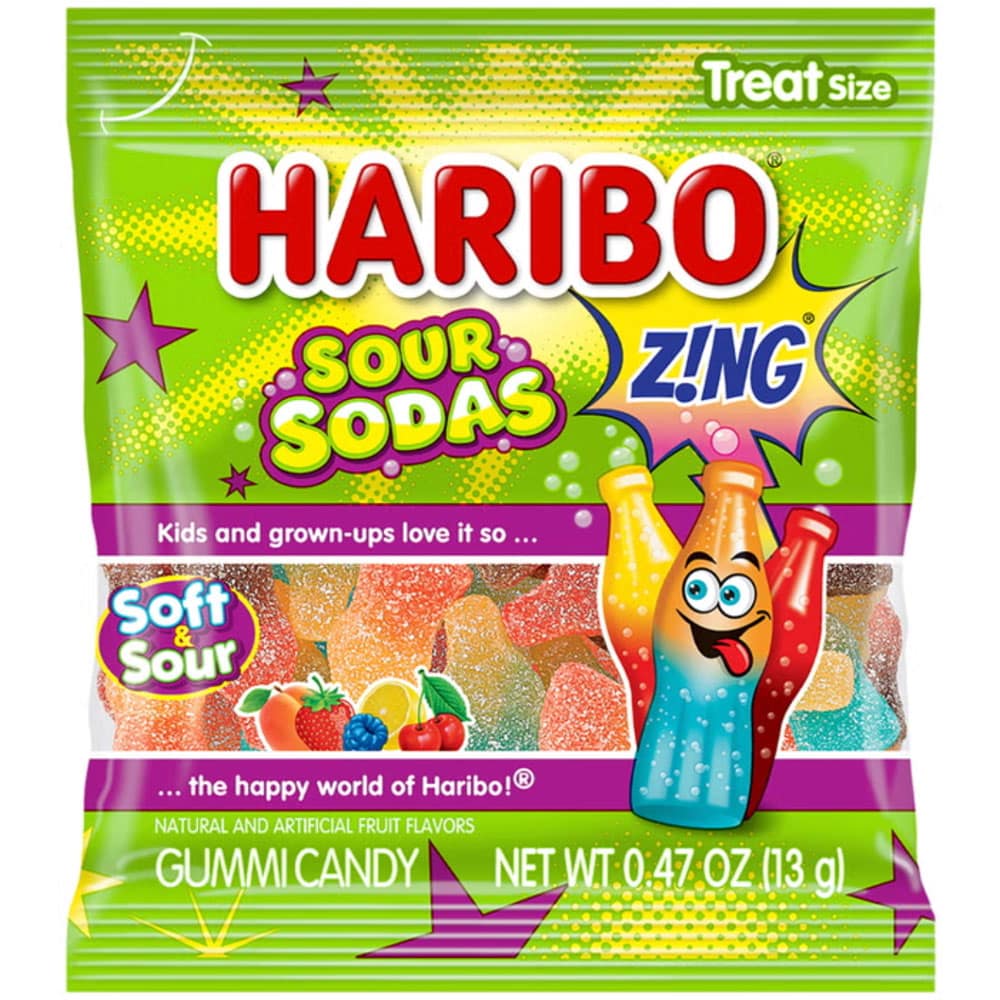 Kẹo dẻo Haribo Gummi Candy Happy Mix Variety Pack Túi 120 gói - Ảnh 3