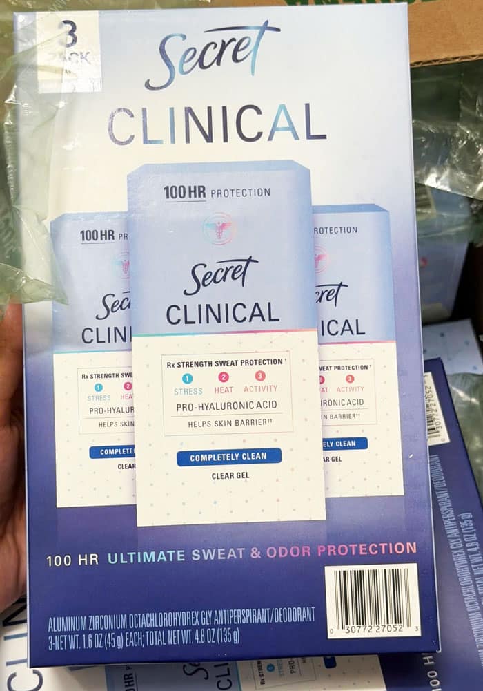 Lăn khử mùi Secret Clinical Clear Gel 45g x3 (Completely Clean) - Ảnh 2