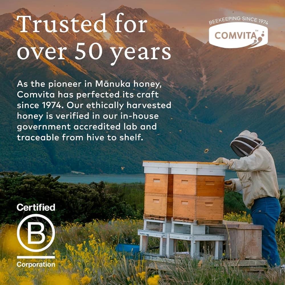 Mật ong Comvita Certified UMF 18+ (MGO 696+) Raw Manuka Honey 500g - Ảnh 4