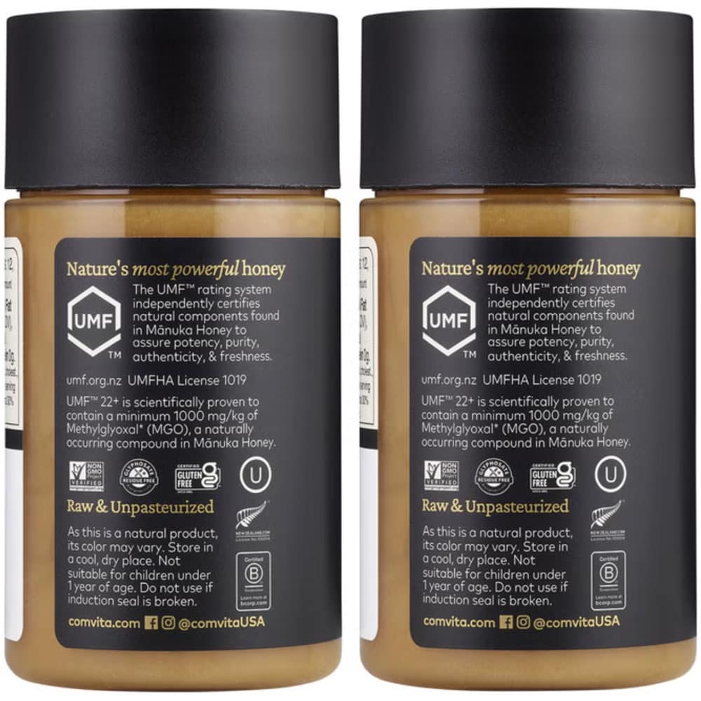 Mật ong Comvita Certified UMF 22+ (MGO 1000+) Raw Manuka Honey 250g x 2 hủ - Ảnh 3
