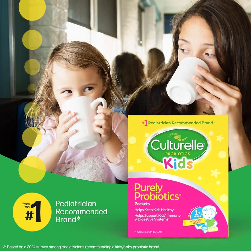 Men vi sinh cho trẻ từ 1 tuổi Culturelle Kids Purely Probiotics Packets Hộp 60 gói - Ảnh 7