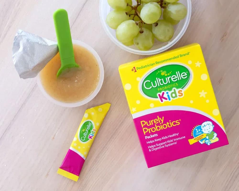 Men vi sinh cho trẻ từ 1 tuổi Culturelle Kids Purely Probiotics Packets Hộp 60 gói - Ảnh 5