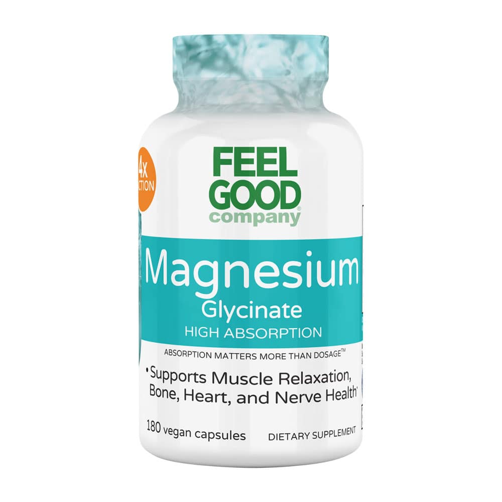 Viên uống bổ sung Magie FEELGOOD Magnesium Glycinate 180 Vegan Capsules
