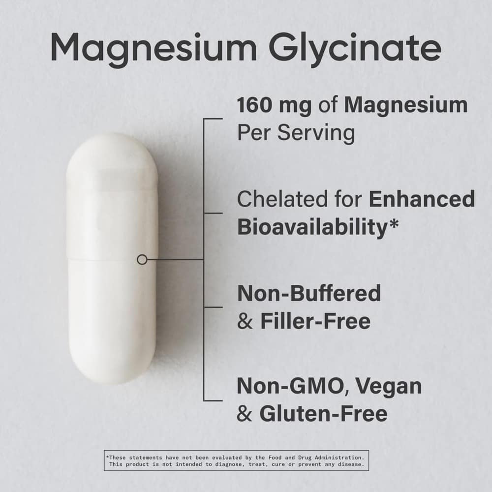 Viên uống bổ sung Magie Sports Research Chelated Magnesium Glycinate 160mg 200 Veggie Capsules - Ảnh 4