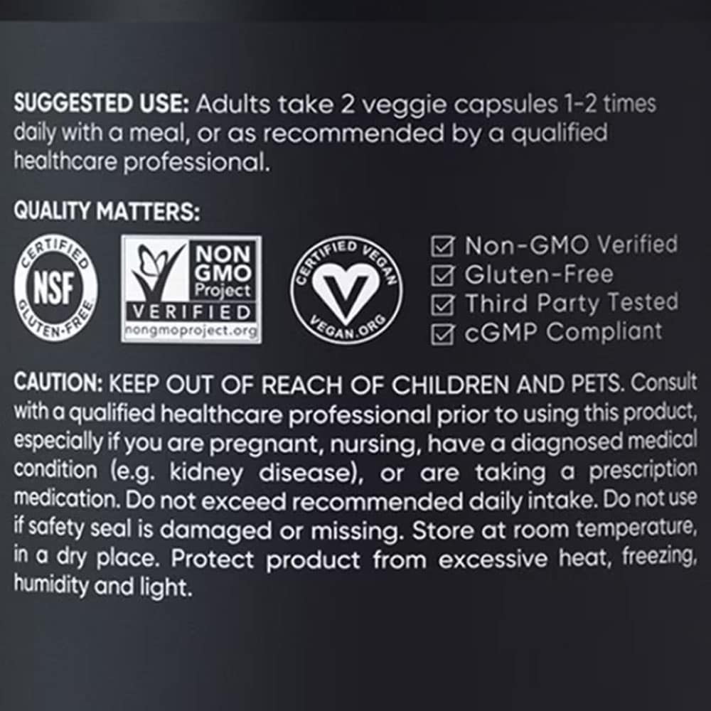 Viên uống bổ sung Magie Sports Research Chelated Magnesium Glycinate 160mg 200 Veggie Capsules - Ảnh 6