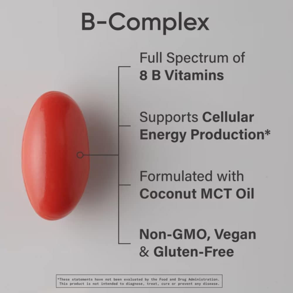 Viên uống bổ sung Vitamin B Sports Research Advanced B-Complex 150 Softgels - Ảnh 4