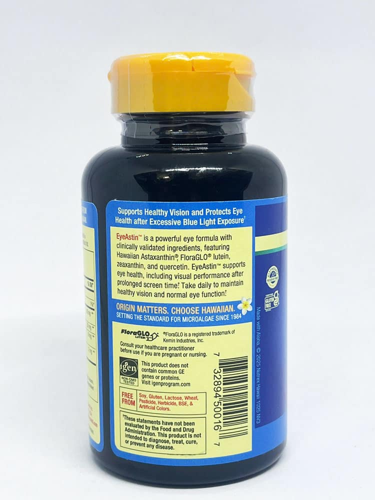 Viên uống chống oxy hóa Nutrex Hawaii EyeAstin 120 Softgels - Ảnh 4
