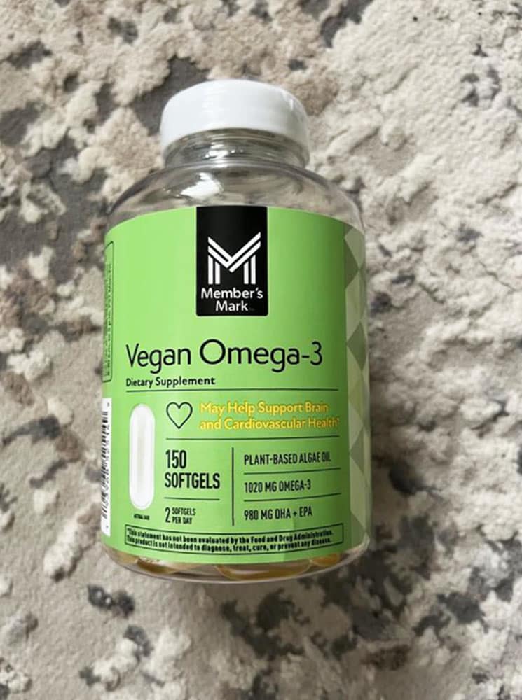 Viên uống dầu tảo Omega-3 thuần chay Member’s Mark Vegan Omega-3 150 Softgels - Ảnh 2