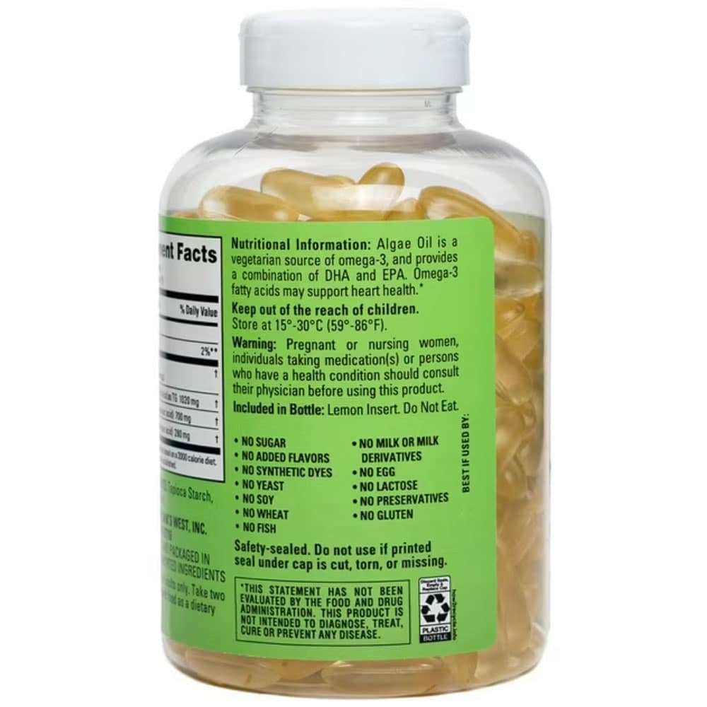 Viên uống dầu tảo Omega-3 thuần chay Member’s Mark Vegan Omega-3 150 Softgels - Ảnh 4