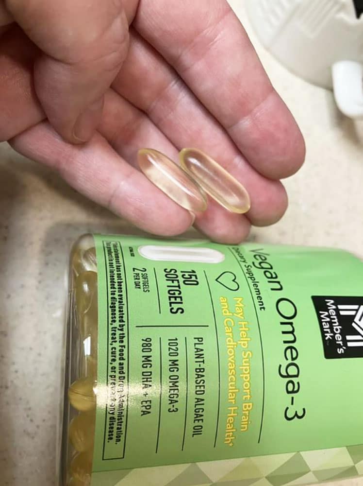 Viên uống dầu tảo Omega-3 thuần chay Member’s Mark Vegan Omega-3 150 Softgels - Ảnh 7