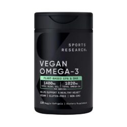 Viên uống dầu tảo Sports Research Vegan Omega-3 1400mg 120 Veggie Softgels