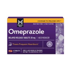 Viên uống giảm axit dạ dày, ợ nóng Members Mark Omeprazole Delayed Release 20mg 42 Tablets