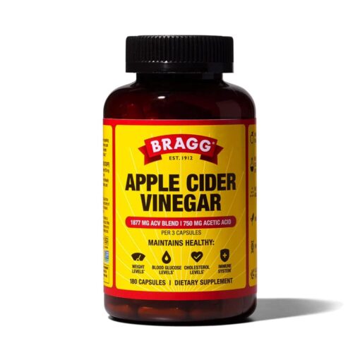 Viên uống giấm táo Bragg Apple Cider Vinegar 180 Capsules