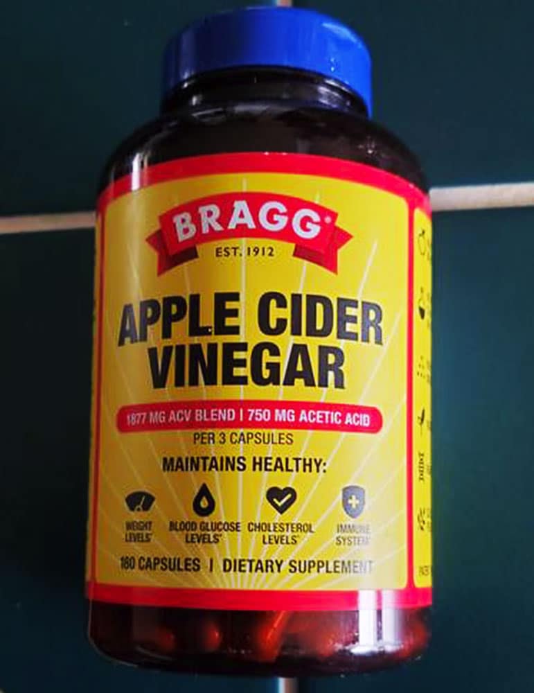 Viên uống giấm táo Bragg Apple Cider Vinegar 180 Capsules - Ảnh 2
