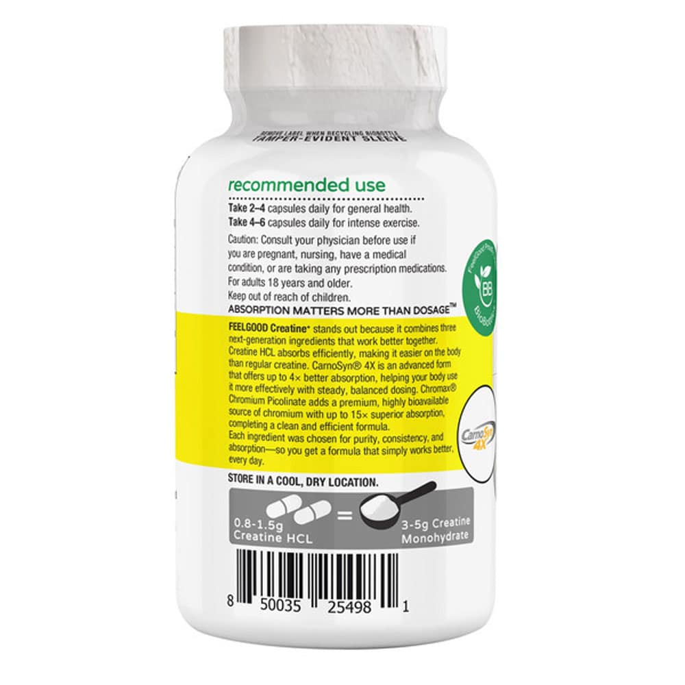 Viên uống hỗ trợ cơ FEELGOOD Creatine+ 120 Vegan Capsules - Ảnh 3