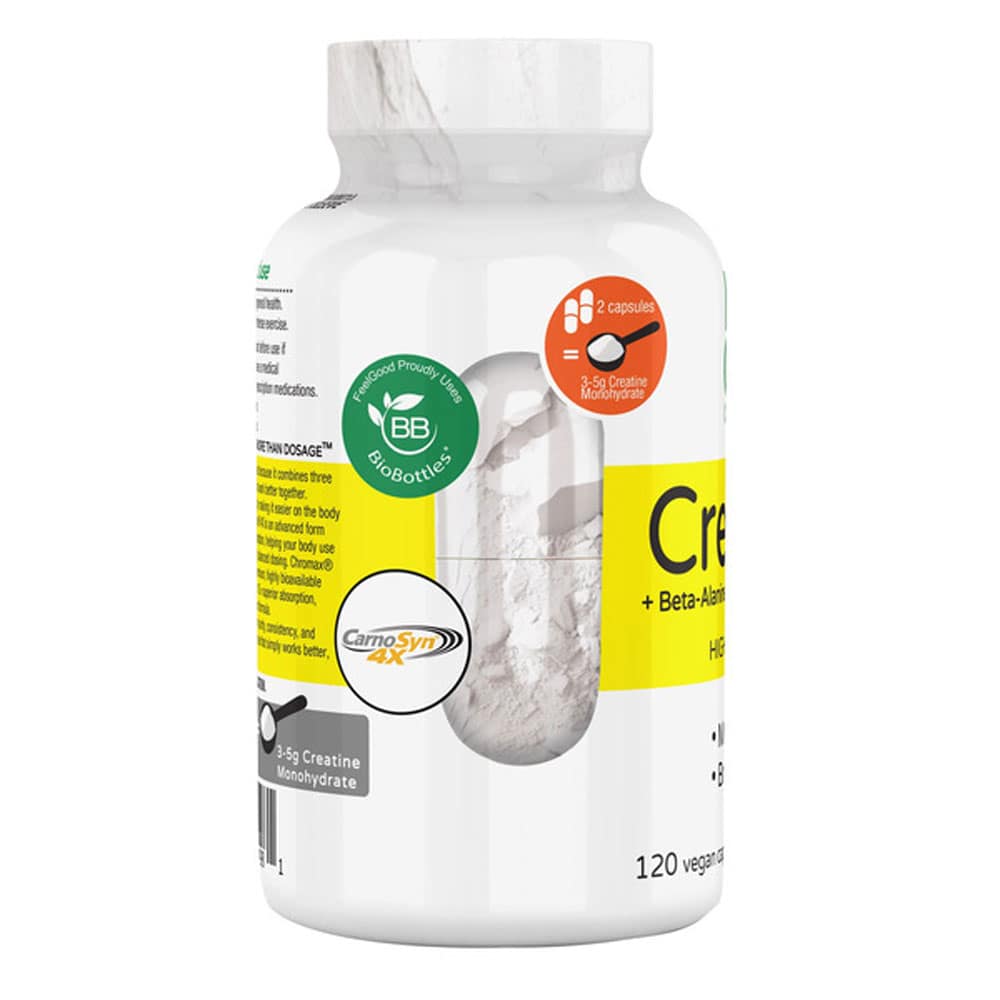 Viên uống hỗ trợ cơ FEELGOOD Creatine+ 120 Vegan Capsules - Ảnh 4