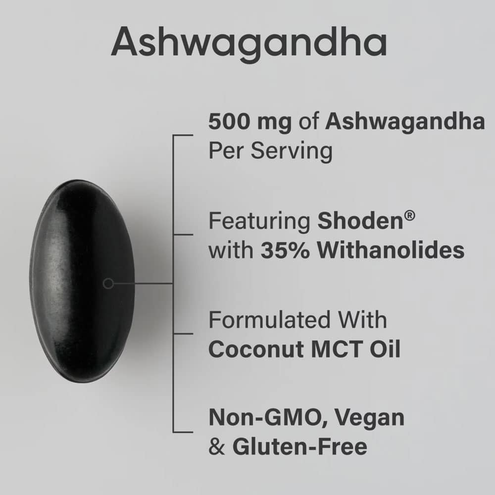 Viên uống nhân sâm Ấn Độ Sports Research Ashwagandha 500mg 90 Softgels - Ảnh 4