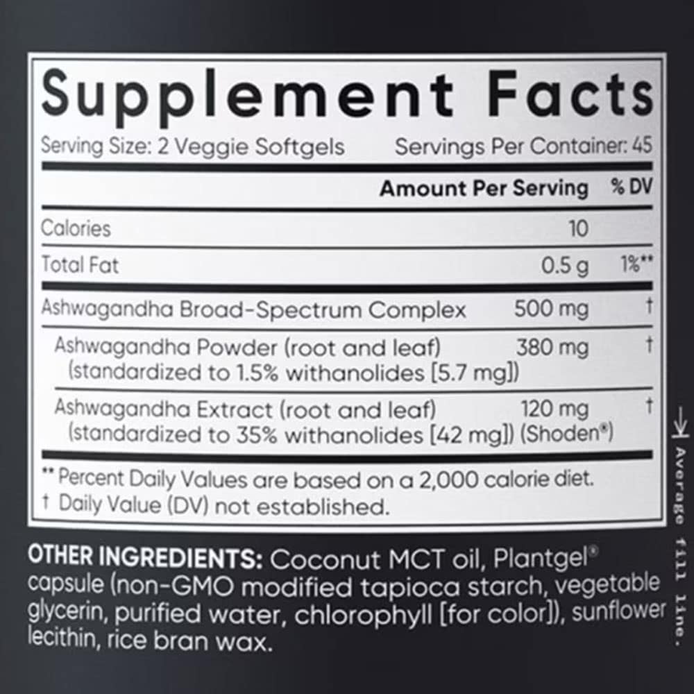 Viên uống nhân sâm Ấn Độ Sports Research Ashwagandha 500mg 90 Softgels - Ảnh 5
