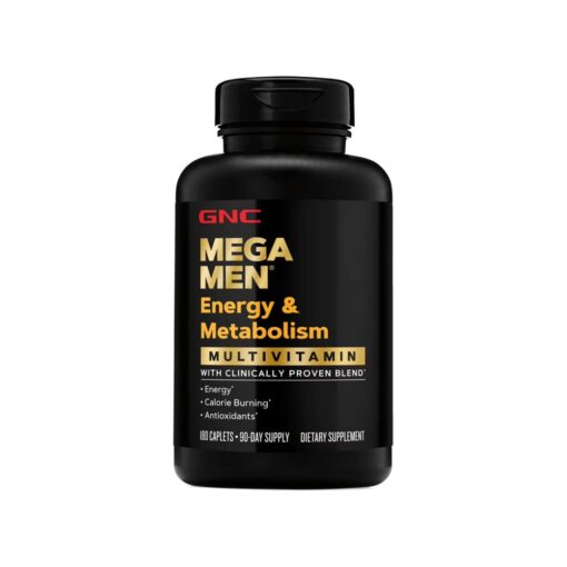 Bổ sung năng lượng và hỗ trợ trao đổi chất cho nam giới GNC Mega Men Energy and Metabolism Multivitamin 180 Caplets