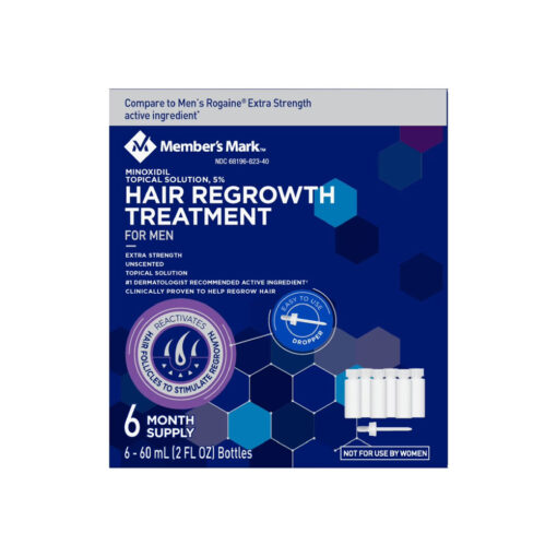 Dung dịch mọc tóc cho nam Member's Mark Minoxidil 5% 60ml x6 chai