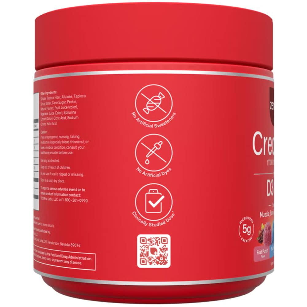Kẹo dẻo hỗ trợ cơ xương Zena Creatine Monohydrate + D3/K2 180 Gummies Variety Pack - Ảnh 4