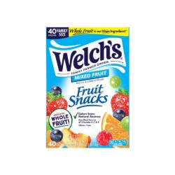 Kẹo dẻo trái cây Welch’s Fruit Snacks Mixed Fruit 40 gói (0.9kg)