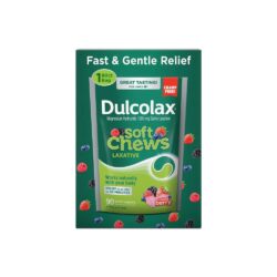 Kẹo nhai nhuận tràng Dulcolax Soft Chews Laxative vị Berry 90 viên