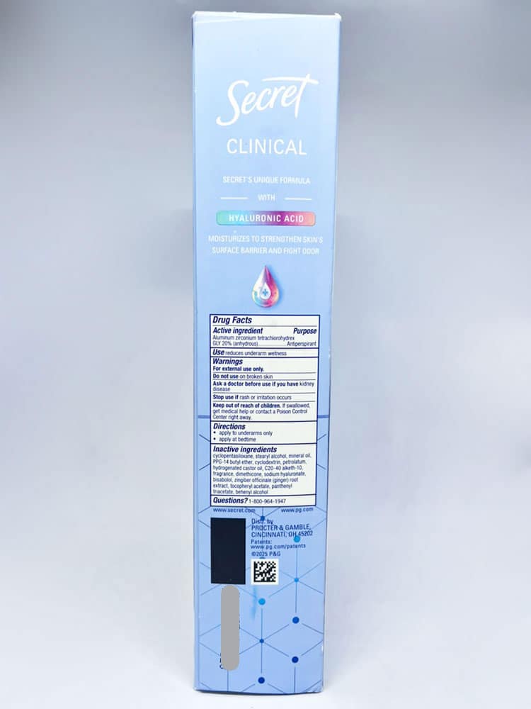 Lăn khử mùi Secret Clinical Invisible Solid 45g x3 (Completely Clean) - Ảnh 4