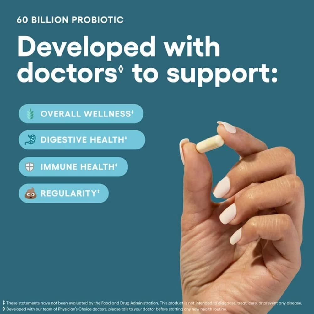 Men vi sinh Physician’s Choice 60 Billion Probiotic 84 Capsules - Ảnh 4