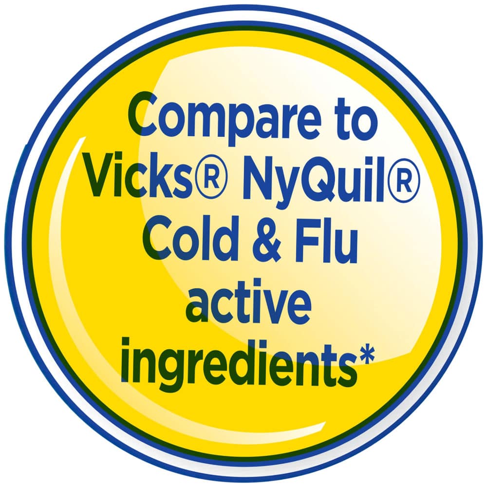 Siro cảm ban đêm Equate Nighttime Cold Flu vị Cherry 355ml x2 - Ảnh 5