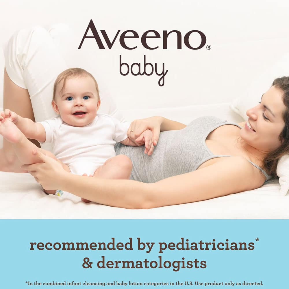 Sữa dưỡng ẩm cho bé Aveeno Baby Daily Moisture Lotion vòi pump 532ml x2 chai - Ảnh 4
