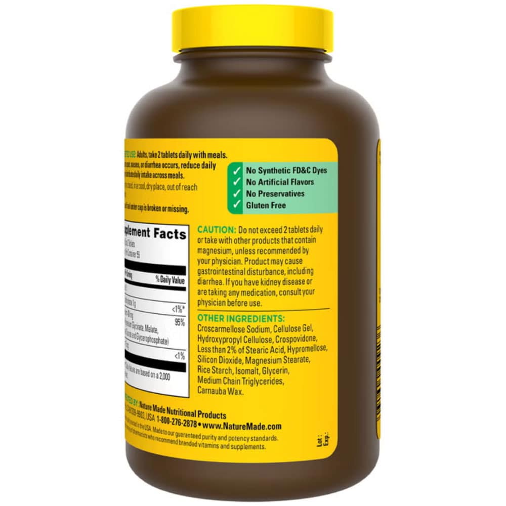 Viên uống bổ sung Magiê Nature Made Advanced Magnesium Complex 110 viên - Ảnh 3