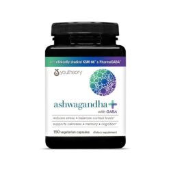 Viên uống nhân sâm Ấn Độ Youtheory Ashwagandha + GABA Capsules 150 viên